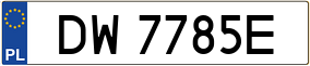 Trailer License Plate